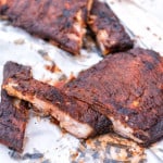 Hickory Smoked Pork Ribs with Paleo BBQ Sauce