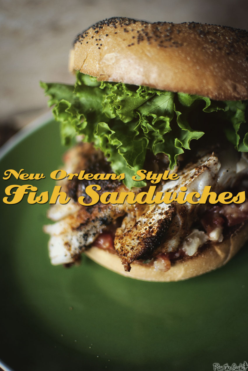 New Orleans Style Fish Sandwiches | Kita Roberts GirlCarnivore.com
