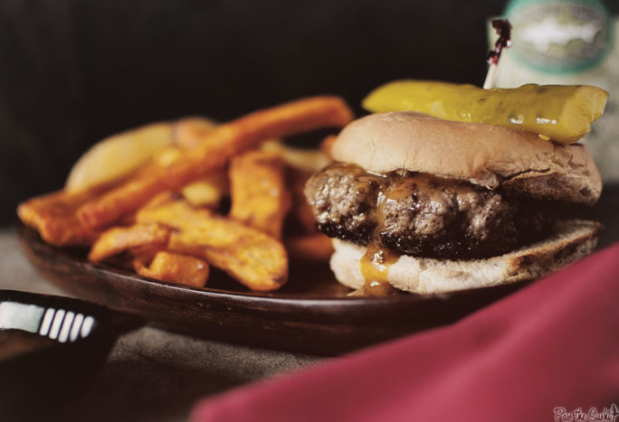 Sausage Burgers with Sriracha-Honey-Mustard Sauce | Kita Roberts GirlCarnivore.com