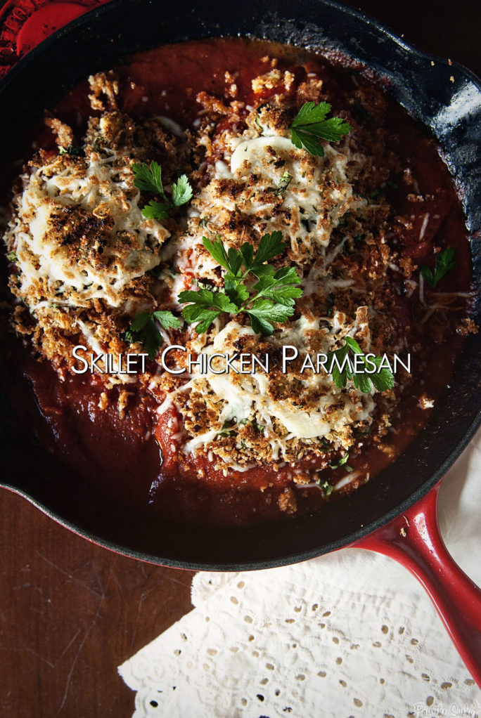 Skillet Chicken Parmesan | Kita Roberts GirlCarnivore.com