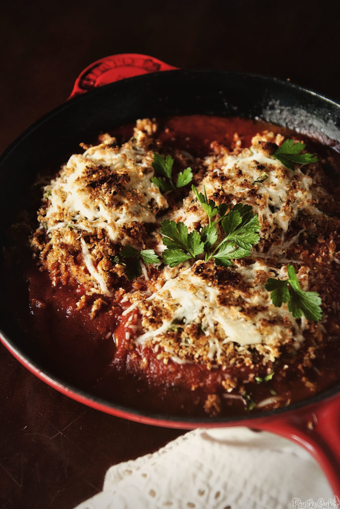 Skillet Chicken Parmesan | Kita Roberts GirlCarnivore.com