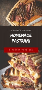We start with a corned beef that we smoke with an easy rub recipe for the best homemade smoked - and then steamed pastrami you have ever tasted! This method uses both the smoker and steaming in the oven to keep everything fresh and totally loaded with flavor! #pastrami #homemadepastrami #smokedmeat #beef