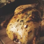 Mayo and Herb Roasted Chicken with Giblet Gravy | Kita Roberts GirlCarnivore.com