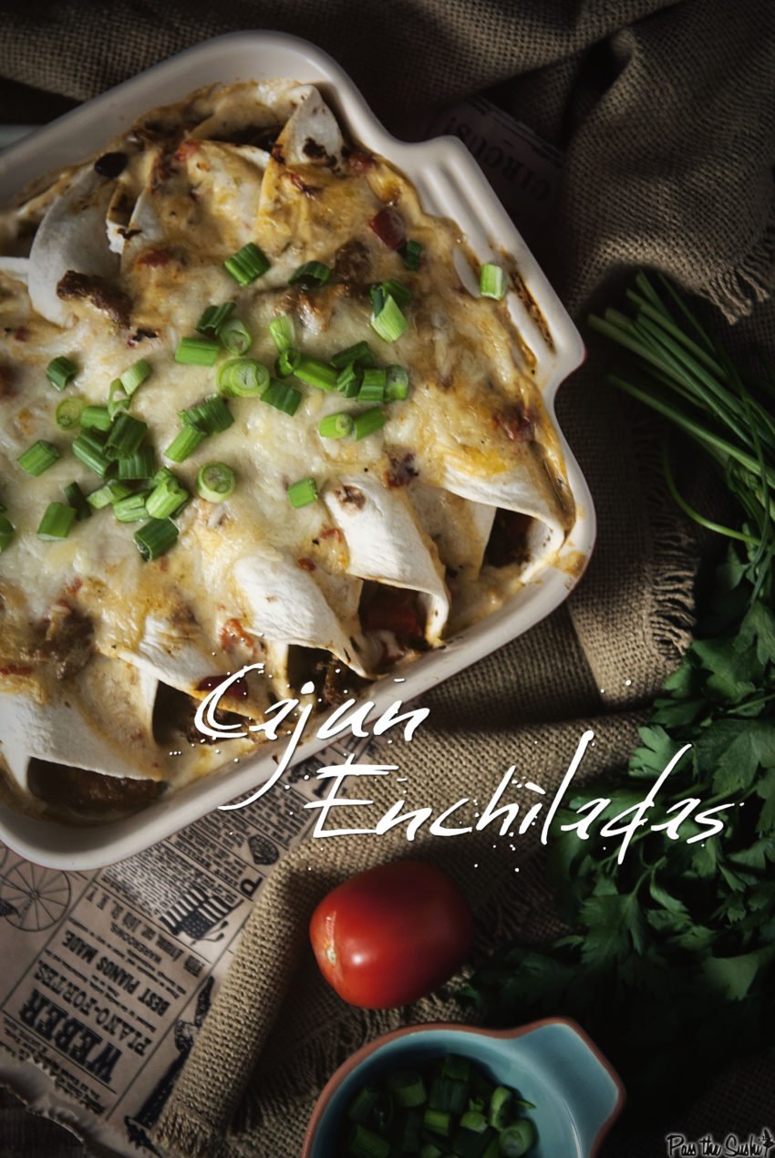 Cajun Seafood Enchiladas | Kita Roberts GirlCarnivore.com