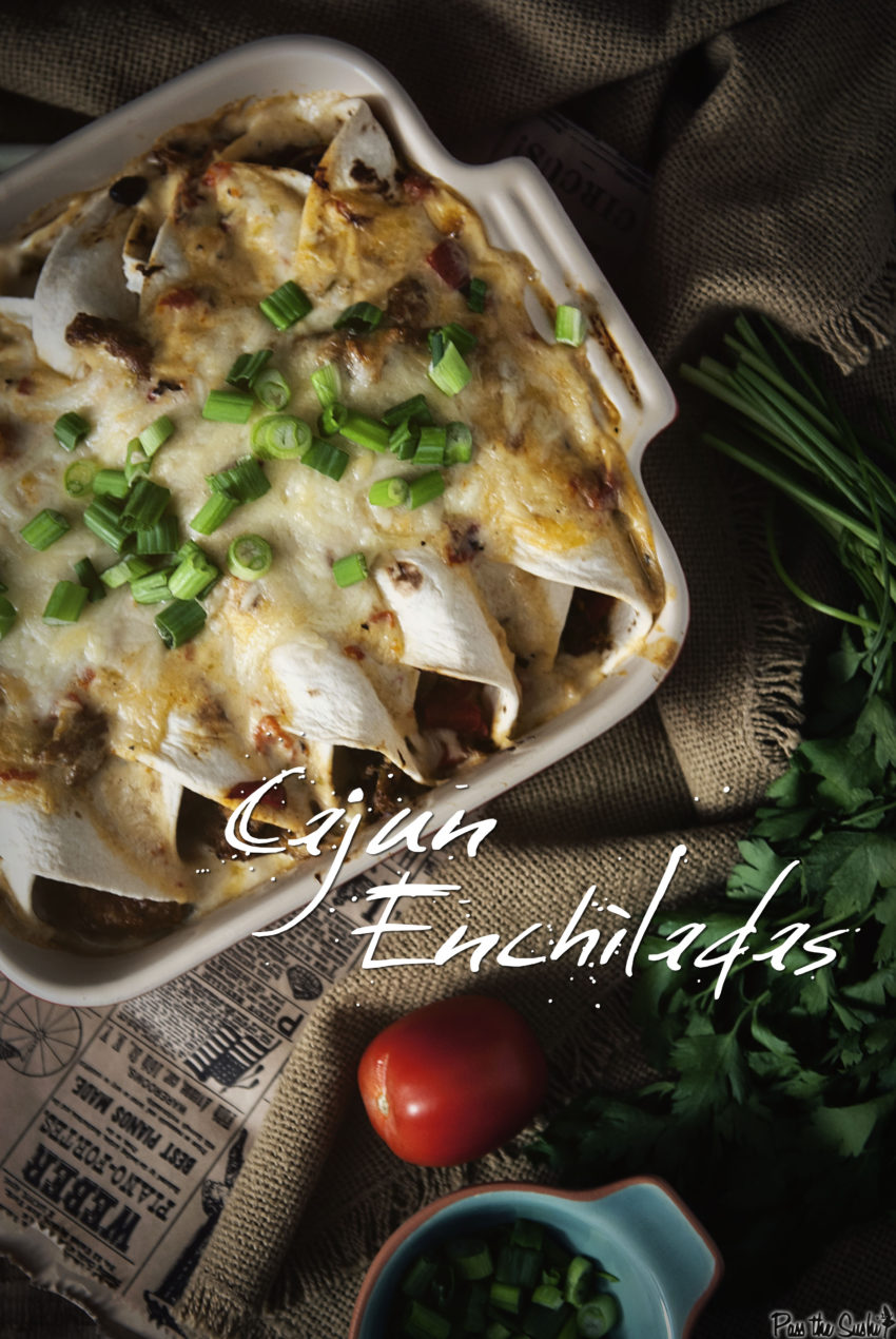 Cajun Seafood Enchiladas | Kita Roberts GirlCarnivore.com