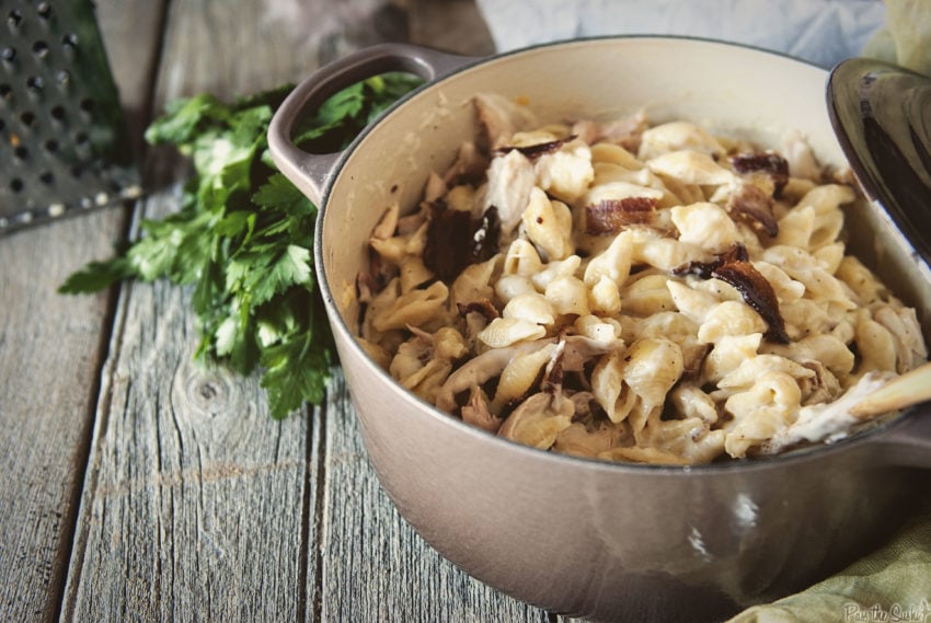 Double Smoked Chicken Mac and Cheese | Kita Roberts GirlCarnivore.com