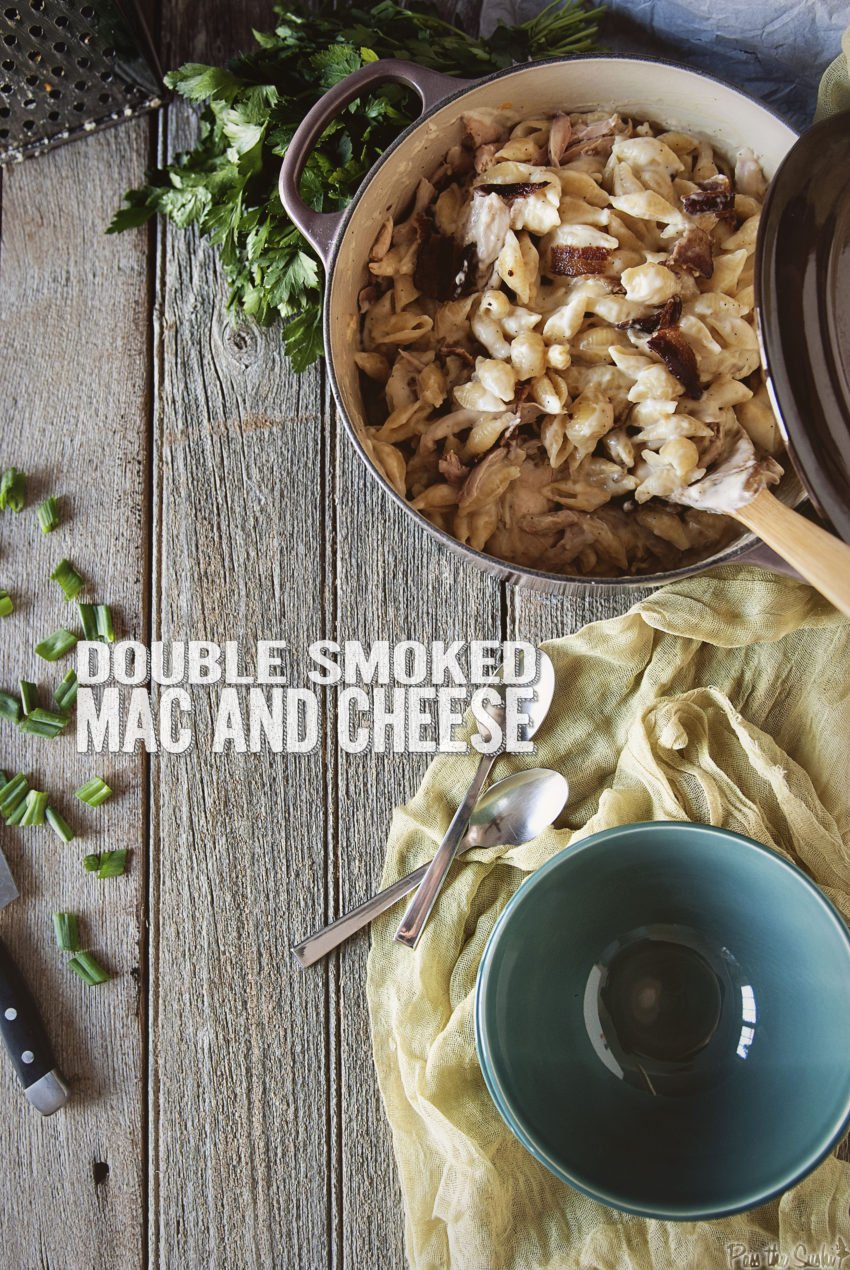 Double Smoked Chicken Mac and Cheese | Kita Roberts GirlCarnivore.com