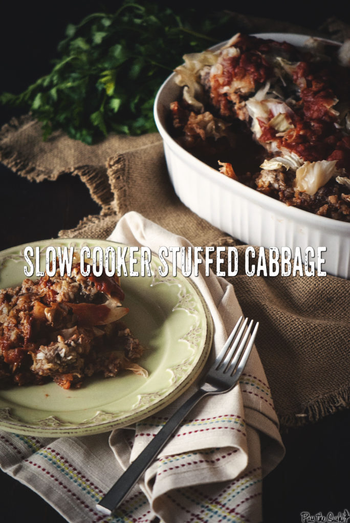 Slow Cooker Stuffed Cabbage | Kita Roberts GirlCarnivore.com