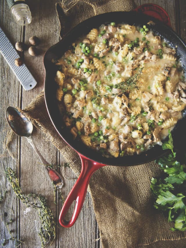 Leftover Ham and Gnocchi Skillet Story Girl Carnivore