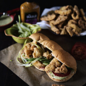 Fried Catfish Po'boys with Spicy Remoulade Sauce | Kita Roberts GirlCarnivore.com