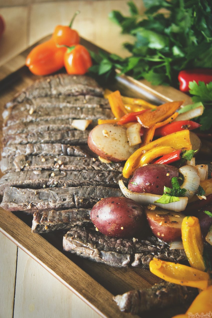 Grilled Steak and Peppers Recipe | Kita Roberts GirlCarnivore.com