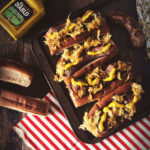 Spicy Mustard Brats with Sauerkraut | Kita Roberts GirlCarnivore.com