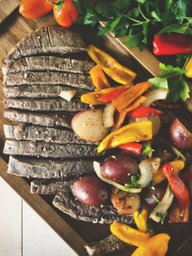 Grilled Steak and Peppers Story