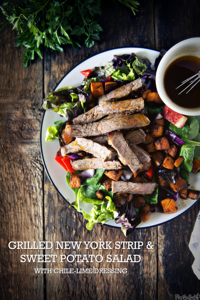 Grilled New York Strip and Sweet Potato Salad | Kita Roberts GirlCarnivore