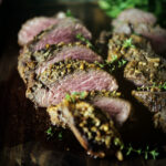 Walnut Crusted Grilled Beef Tenderloins with Charred Brussels | Kita Roberts GirlCarnivore