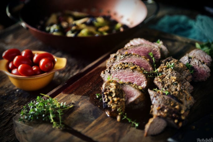 Can beef tenderloin look any better than this? That pink/red center is exactly what you want in a tenderloin.