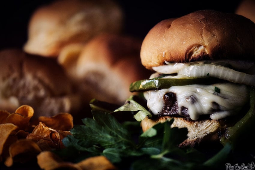 Just look at this Philly Cheesesteak Burger. Straight from Philly to your mouth!