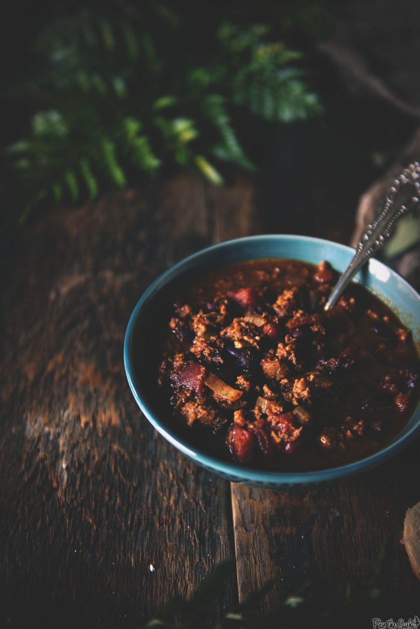 Slow Cooker Turkey Chili | Kita Roberts GirlCarnivore.com