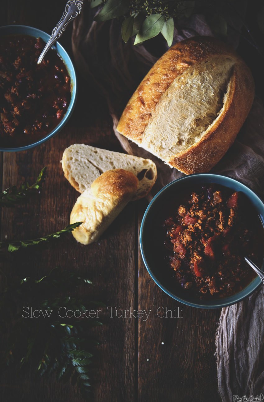 Slow Cooker Turkey Chili | Kita Roberts GirlCarnivore.com