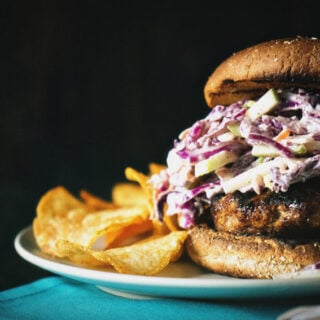Apple-Brat Burgers for Two | Kita Roberts GirlCarnivore.com