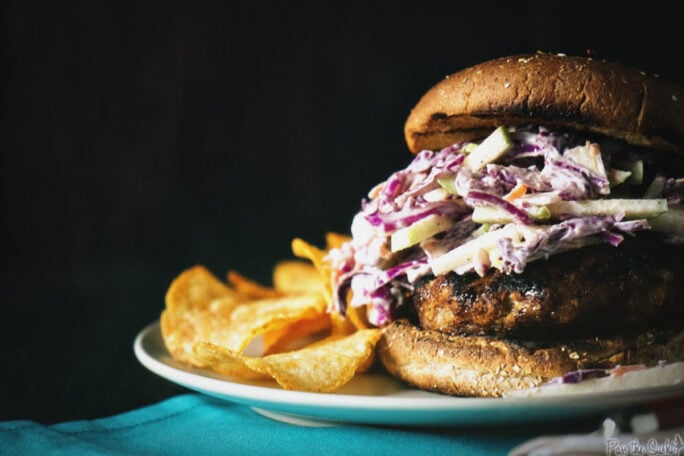 Apple-Brat Burgers, yeah, they're that good. If you haven't tried slaw on a burger yet, you're missing out.