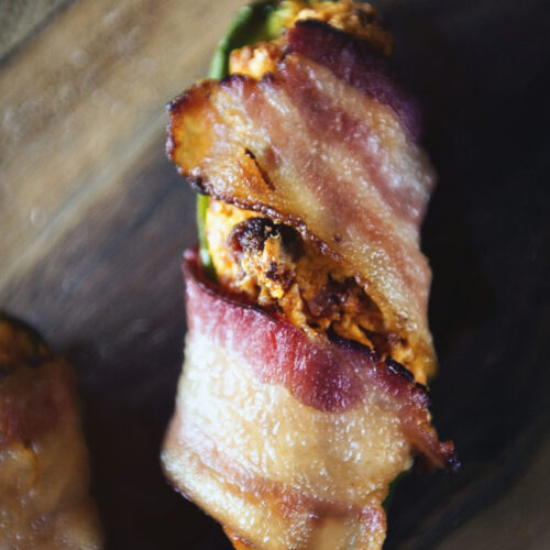 Healthy Smoked Jalapeño Poppers with Chorizo and Bacon