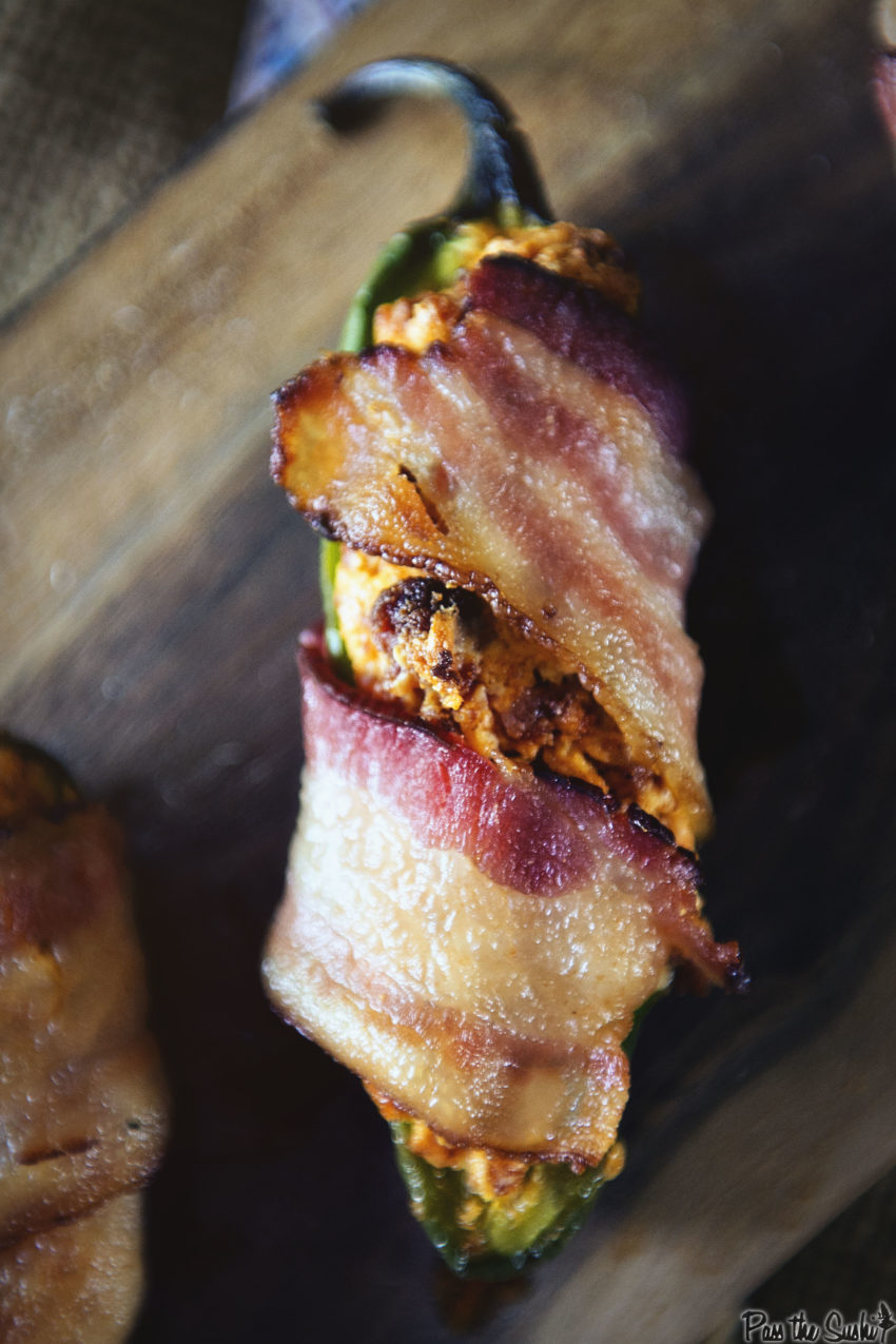 Bacon Wrapped Chorizo Stuffed Jalapeno Poppers | Kita Roberts GirlCarnivore.com
