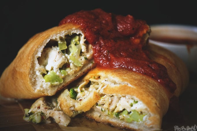 Weeknight Chicken and Broccoli Stromboli | Kita Roberts GirlCarnivore.com