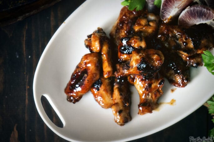 These Sizzling Shanghai Wings are coated with the perfect amount of sauce, and browned in just the right places. Grab some napkins!