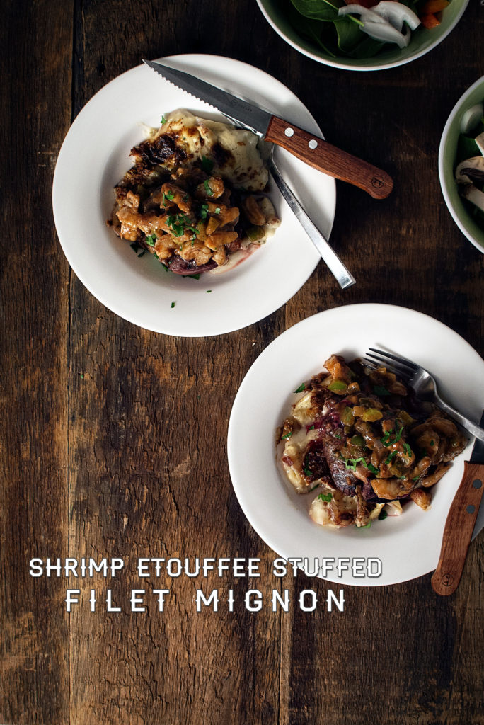 Shrimp Etouffee Stuffed Filet Mignon | Kita Roberts GirlCarnivore.com