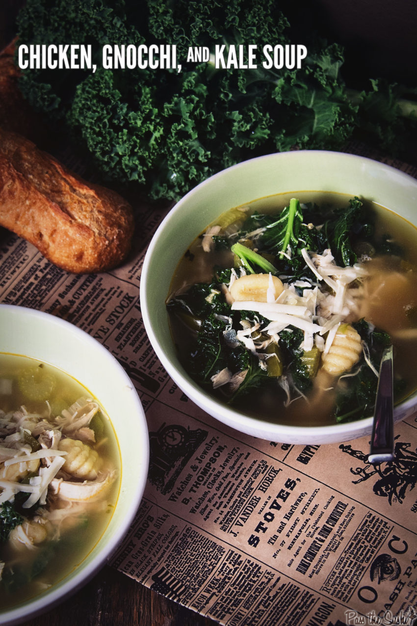 Chicken, Gnocchi and Kale Soup | Kita Roberts GirlCarnivore.com