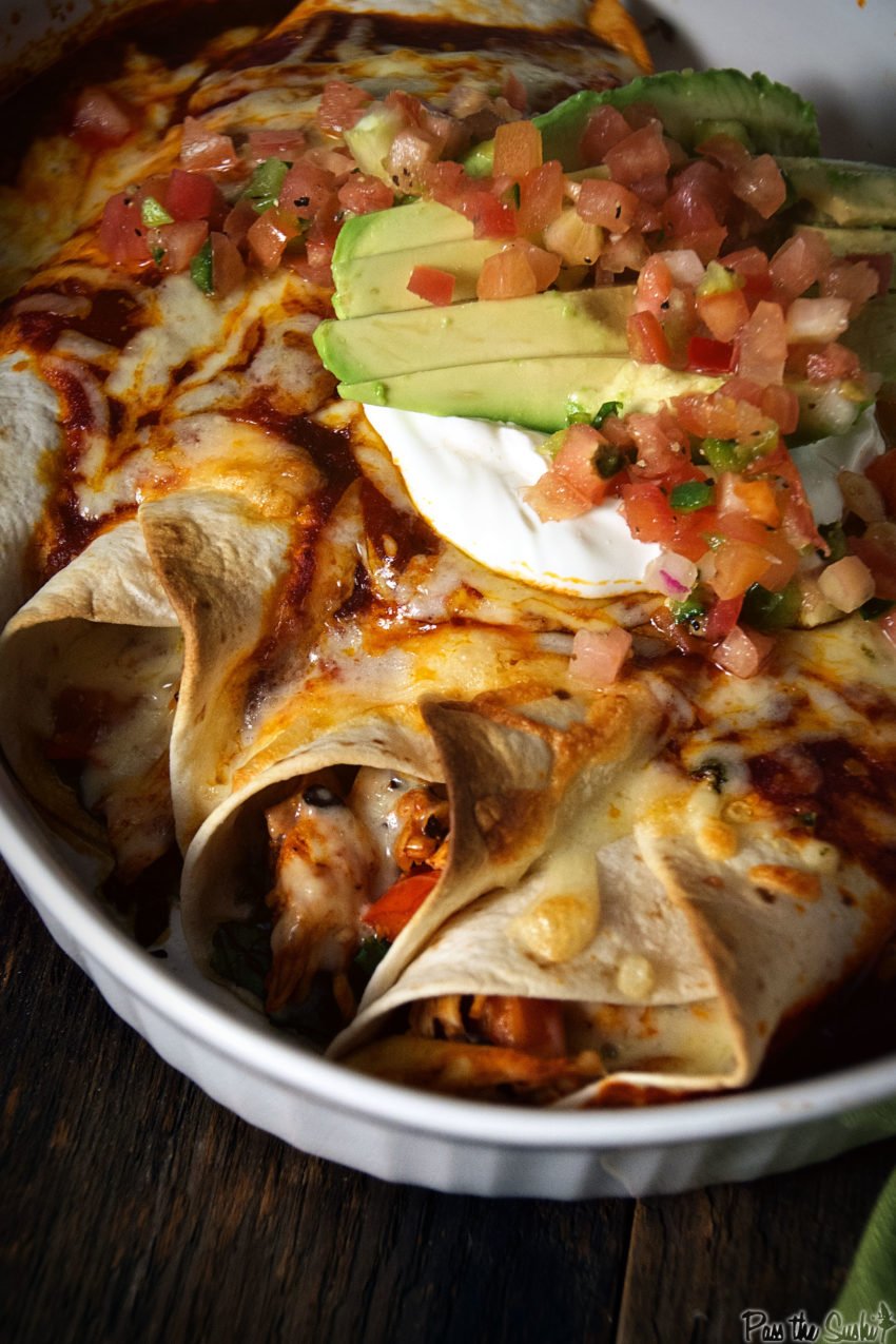 Fast and Easy Weeknight Chicken Enchiladas | Kita Roberts GirlCarnivore.com