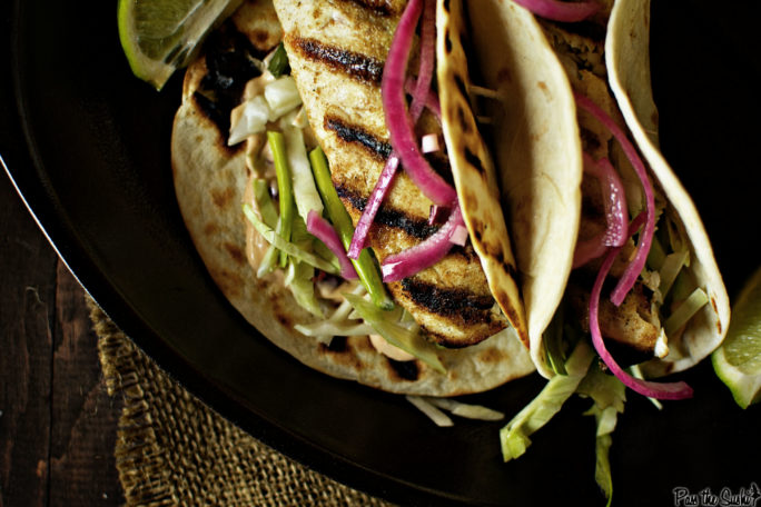Baja Grilled Fish Tacos, ready for a close up.