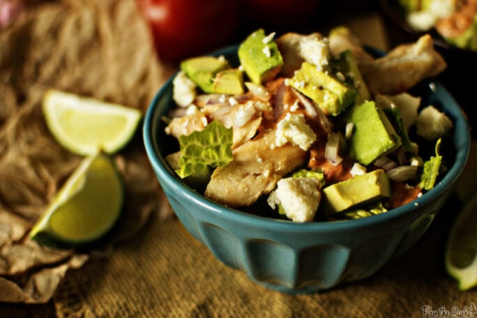 This bowl is packed with chicken, avocado, rice and salsa to fuel you up, and not let you down!