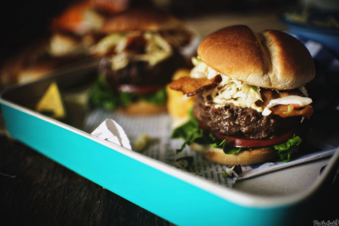 Cheddar Stuffed Apple Slaw Burger | Kita Roberts GirlCarnivore.com