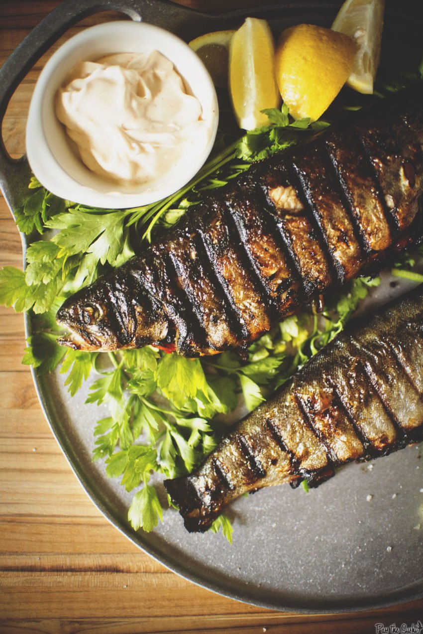 Stuffed and Grilled Rainbow Trout | Kita Roberts GirlCarnivore.com