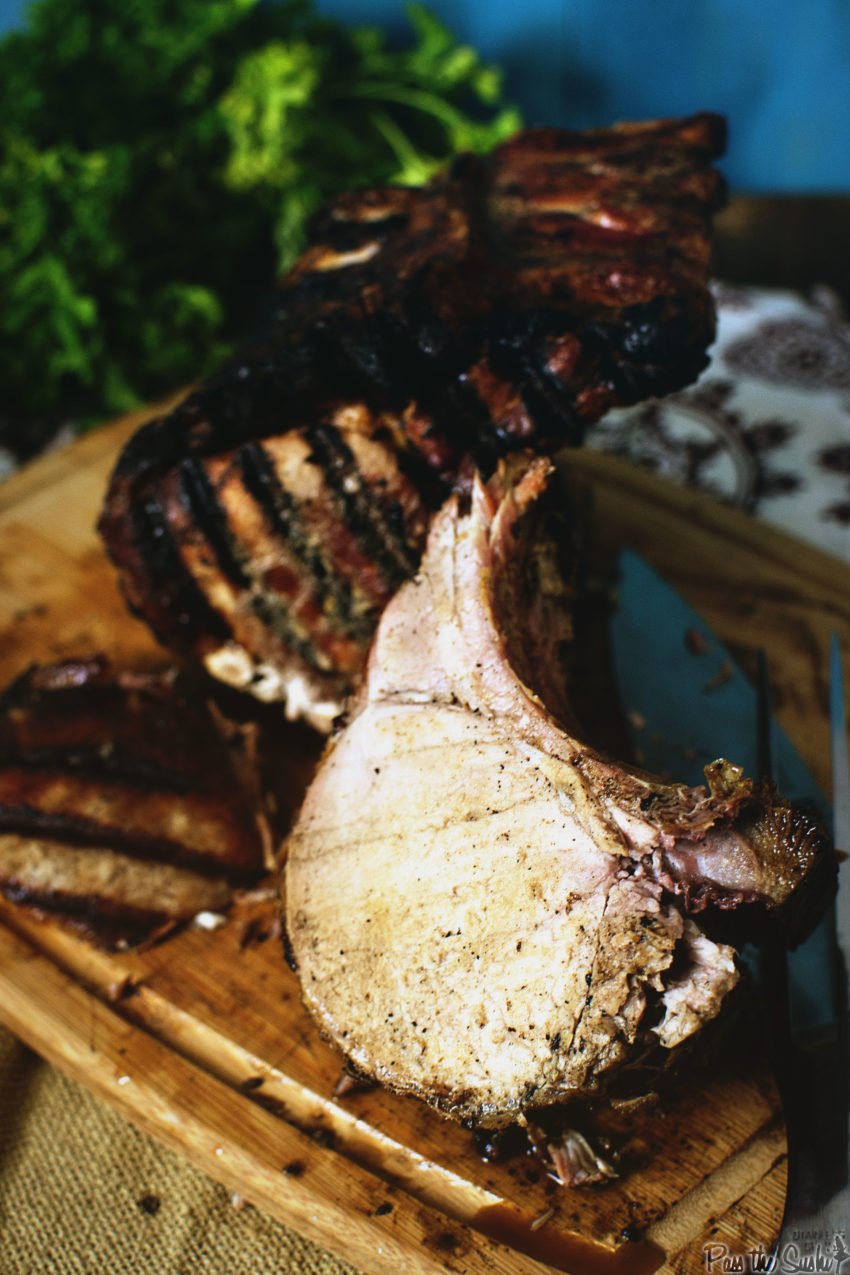 Charcoal Grilled Pork Roast