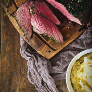 Herb Rubbed Top Round Roast Beef | Kita Roberts GirlCarnivore.com