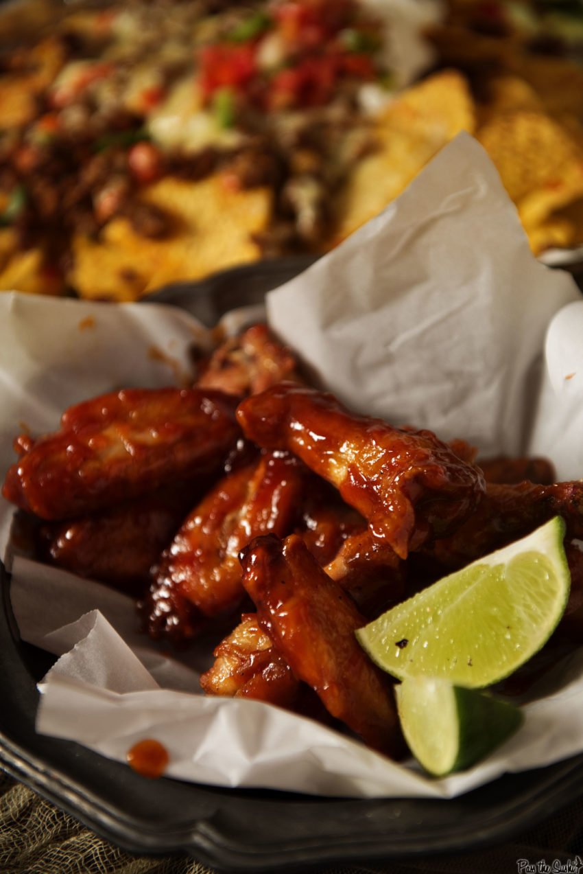Sriracha & Bourbon Chicken Wings Recipe | Kita Roberts GirlCarnivore.com