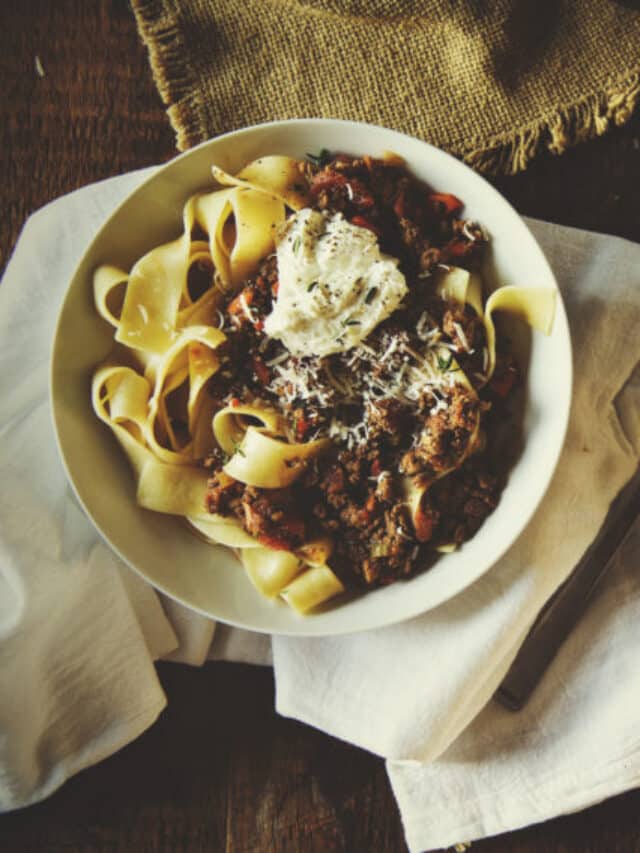 Savory Lamb Ragu with Pappardelle Pasta Story