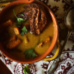 Chicken Soup with Roasted Butternut Squash & Curry | Kita Roberts GirlCarnivore.com