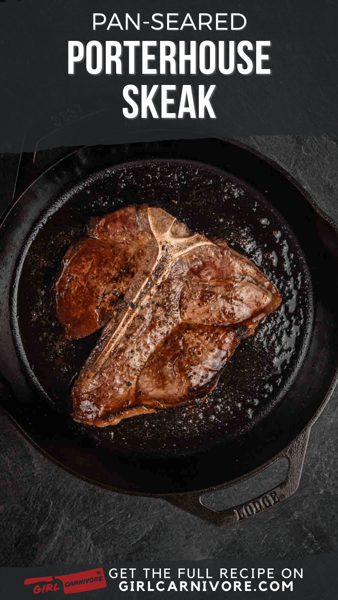 Perfect Pan Seared Porterhouse Steak