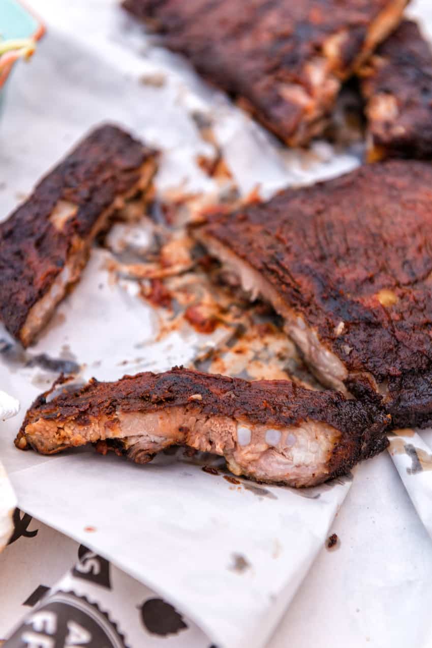 Hickory Smoked Pork Ribs with Paleo BBQ Sauce