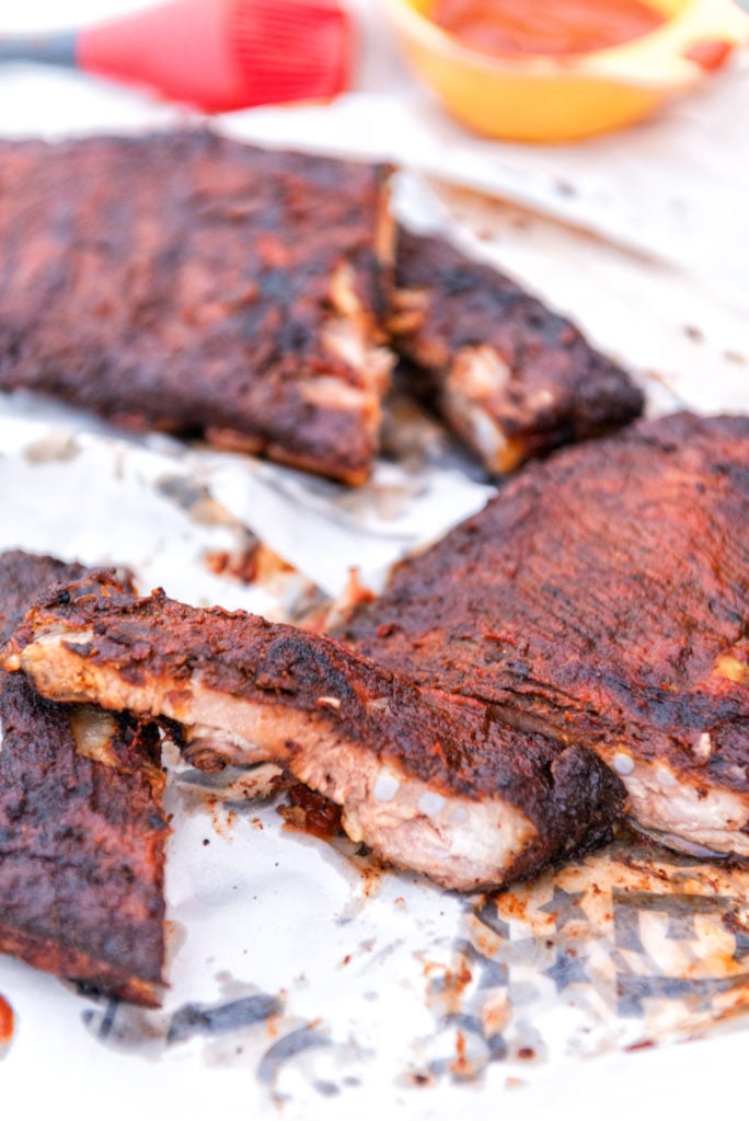 Hickory Smoked Pork Ribs with Paleo BBQ Sauce | Kita Roberts GirlCarnivore.com