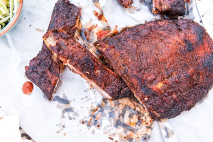 Hickory Smoked Pork Ribs with Paleo BBQ Sauce | Kita Roberts GirlCarnivore.com