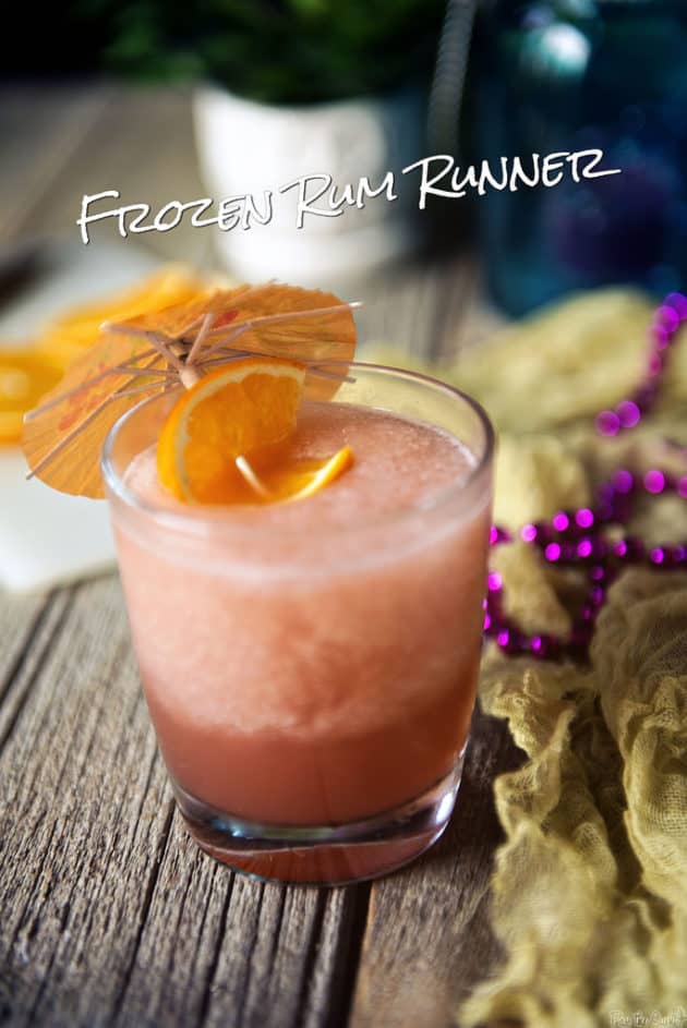 Frozen Rum Runner Cocktails