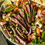 Grilled Coffee Crusted Flank Steak Salad | Kita Roberts GirlCarnivore.com