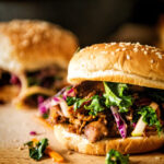 Slow Cooker Hoisin Sliders with Sriracha Kale Slaw | Kita Roberts GirlCarnivore.com