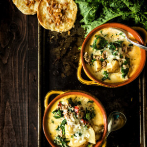 Copycat Slow Cooker Zuppa Toscana | Kita Roberts GirlCarnivore.com