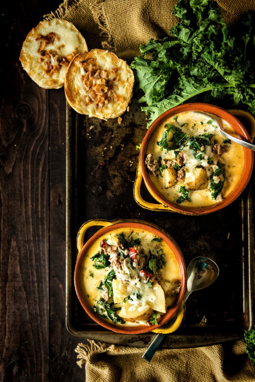 Copycat Slow Cooker Zuppa Toscana | Kita Roberts GirlCarnivore.com